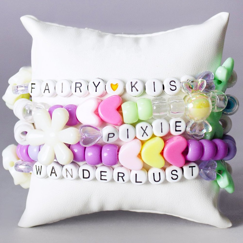 LASR Magical Pixie 5PC Stacked Rave Kandi Bracelet